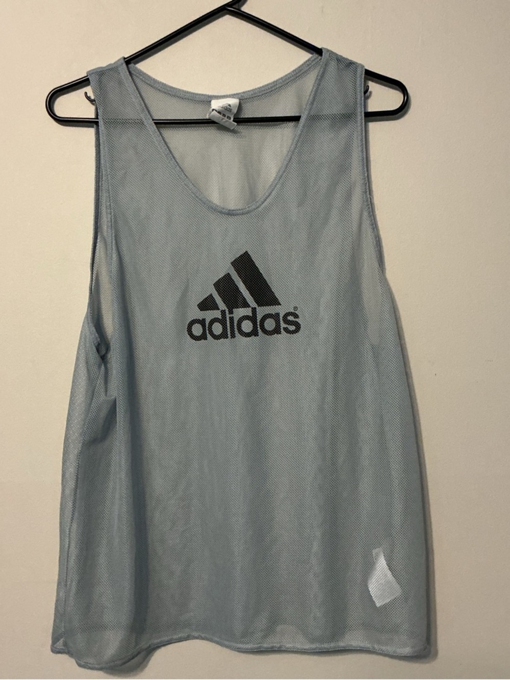 adidas Grey Mesh Athletic Tank Top